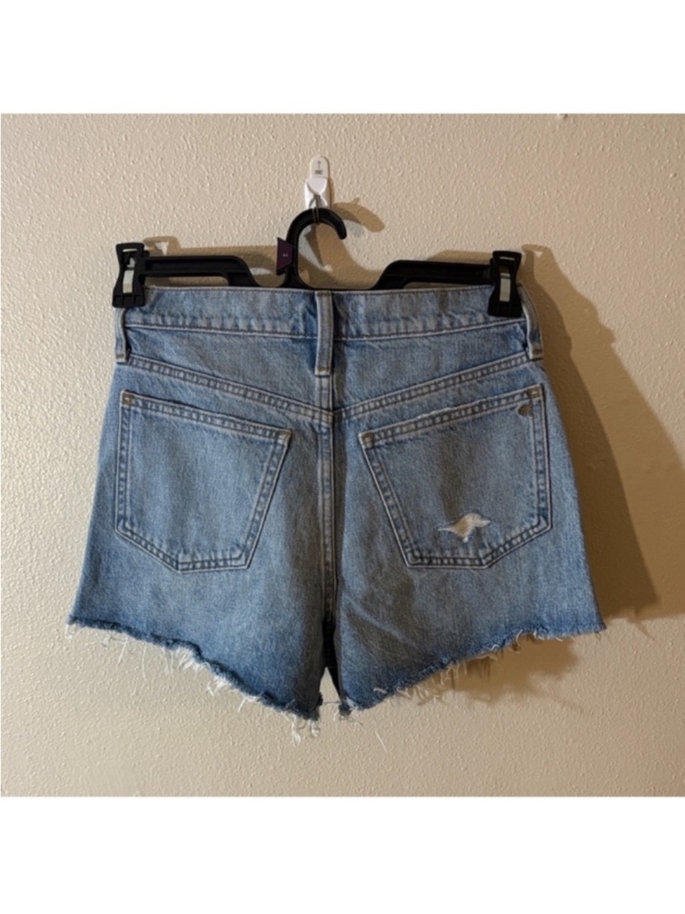 Madewell Light Wash High-Rise Denim Cutoff Shorts